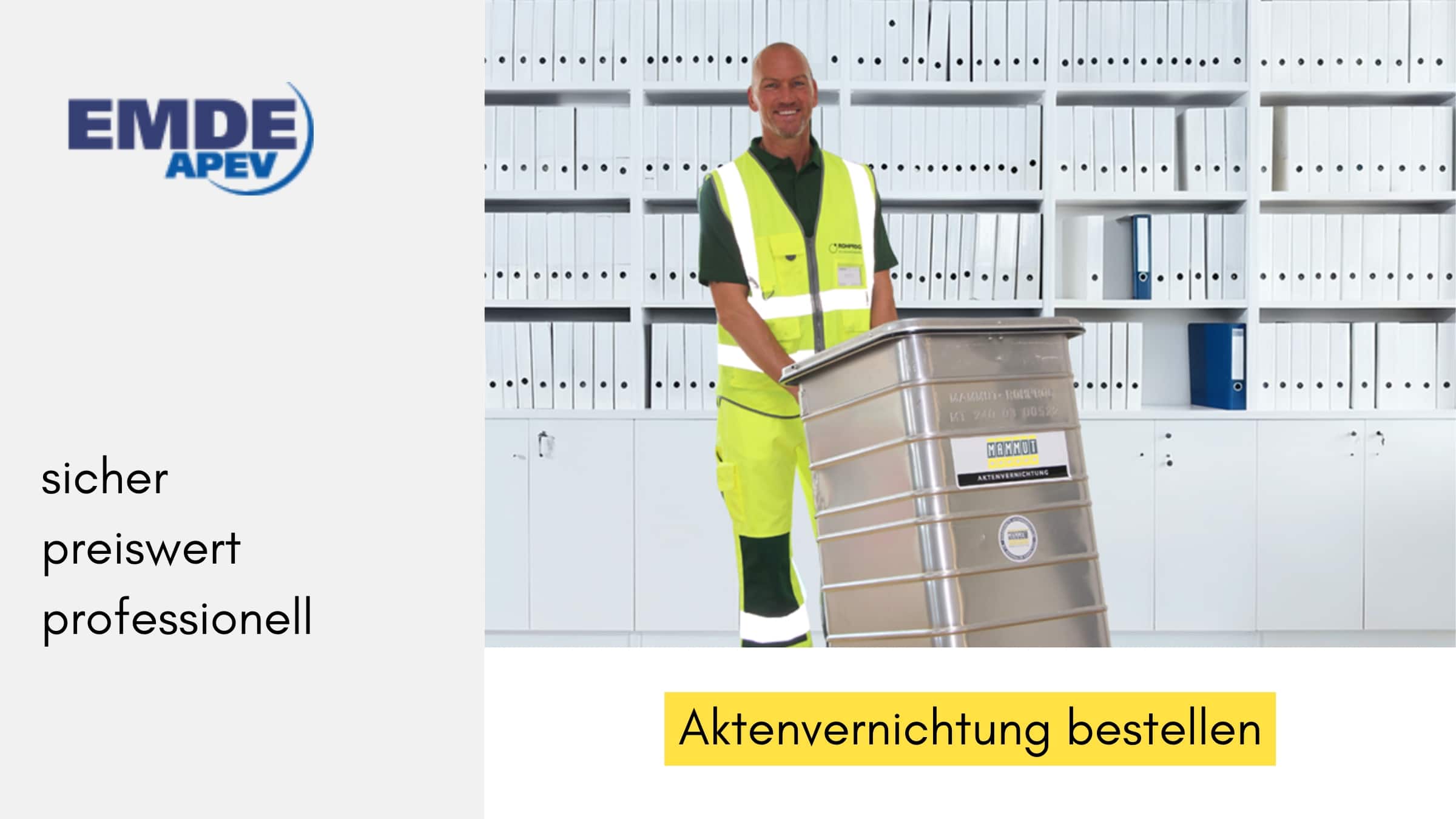 Emde Aktenvernichtung Shop - EMDE APEV
